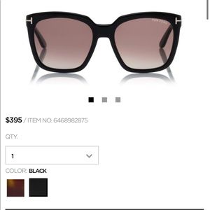 Tom Ford Amarra Sunglasses $395 EUC